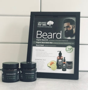 Organic For Men - Desert Lime and Avocado Beard Balm Wax - 60g